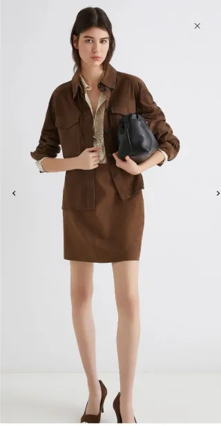 Camisa de ante MARELLA Marrón