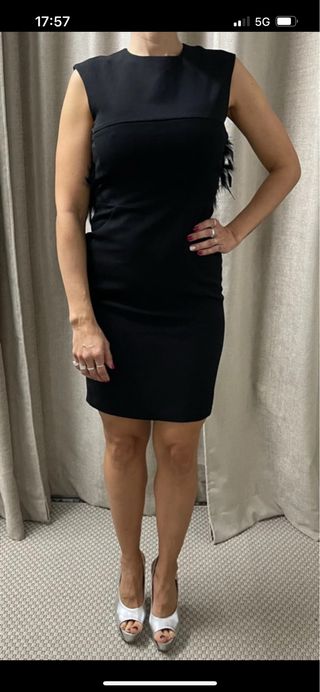 Vestido negro midi