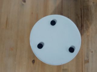 Copertura per Vaso, Pezzo Rotondo in Cemento Color Pietra