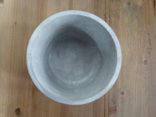 Copertura per Vaso, Pezzo Rotondo in Cemento Color Pietra