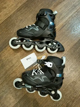 Patines infantiles Oxelo negros talla 32-35