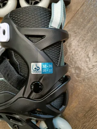 Patines infantiles Oxelo negros talla 32-35