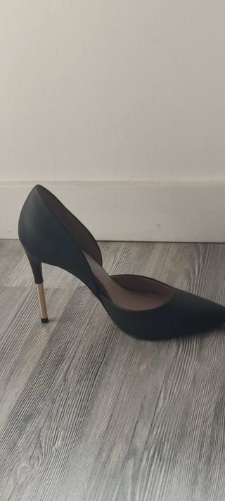 Zapatos Guess Marciano Negros Tacon Mujer