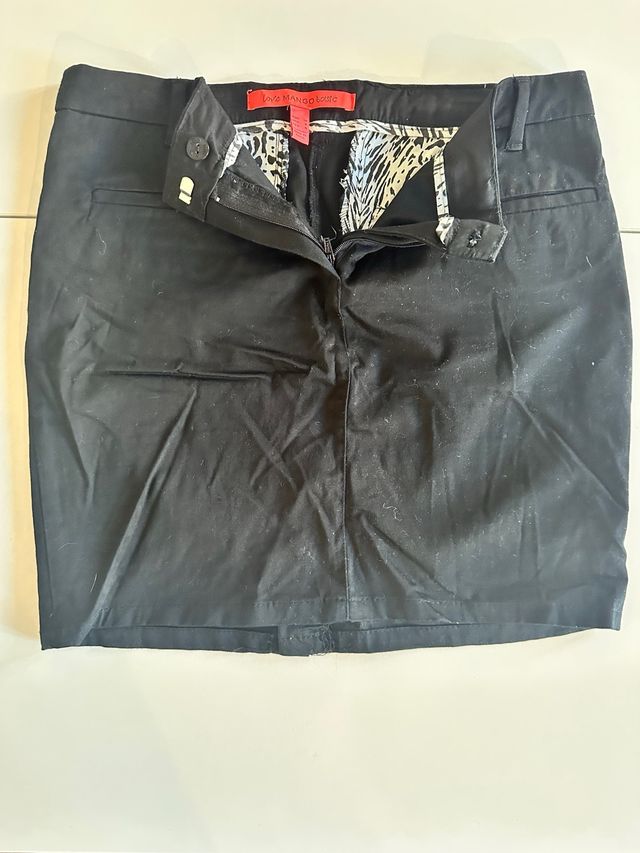 Falda Mango Negra Talla 38