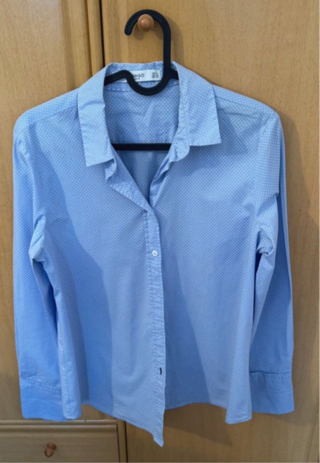 Camisa azul Mango Talla S