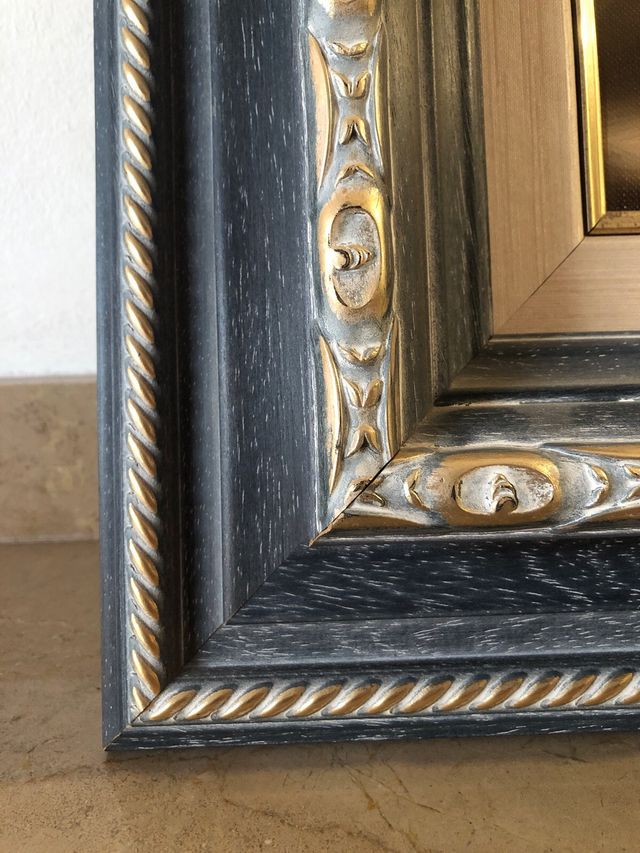 Cuadro de flores en cesta