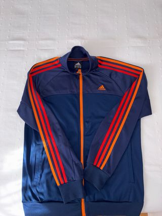 Chándal Adidas azul y naranja
