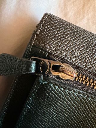 Cartera Coach Billetero Monedero Verde y Rojo