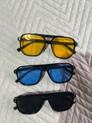 Gafas de sol aviador (3 pares). precio Ud.
