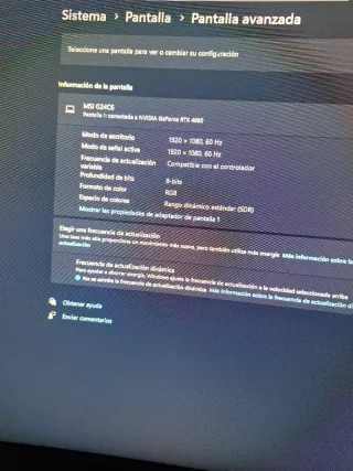 Monitor MSI óptix G24C6 Monitor FHD IPS 24 curvo