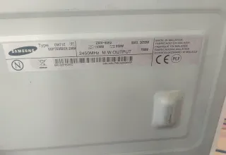 Microondas Samsung Grill 20L 750W Blanco