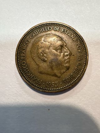 Moneda 2.5 Pesetas Francisco Franco 1953