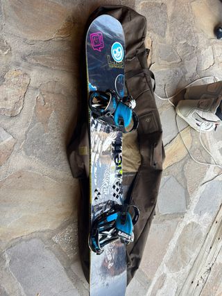 Tabla Snow Burton con Funda y fijaciones raiden