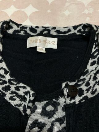 Chaqueta JAYRO PERIZ punto estampado leopardo