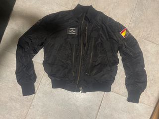 Cazadora Bomber Aviador España Negra