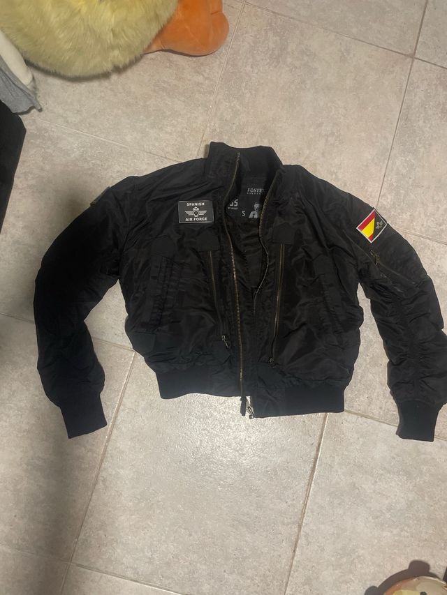 Cazadora Bomber Aviador España Negra