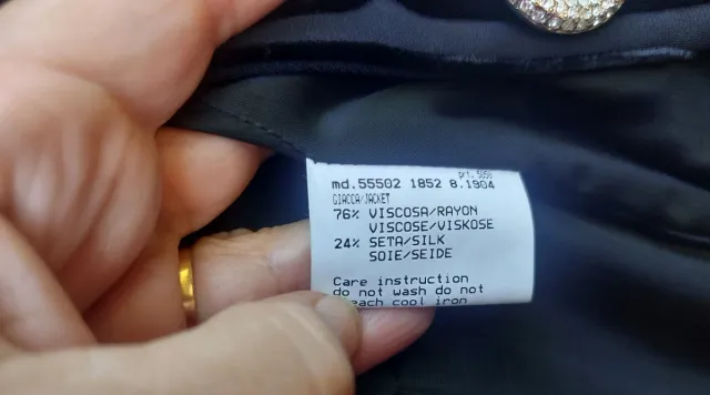 Tailleur elegante Mattiolo tg46-48 nero Shockingai