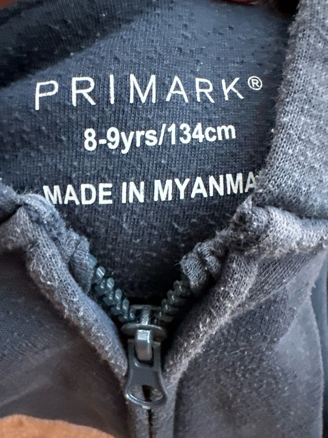 2Sudaderas básicas Primark cremallera azul y negra