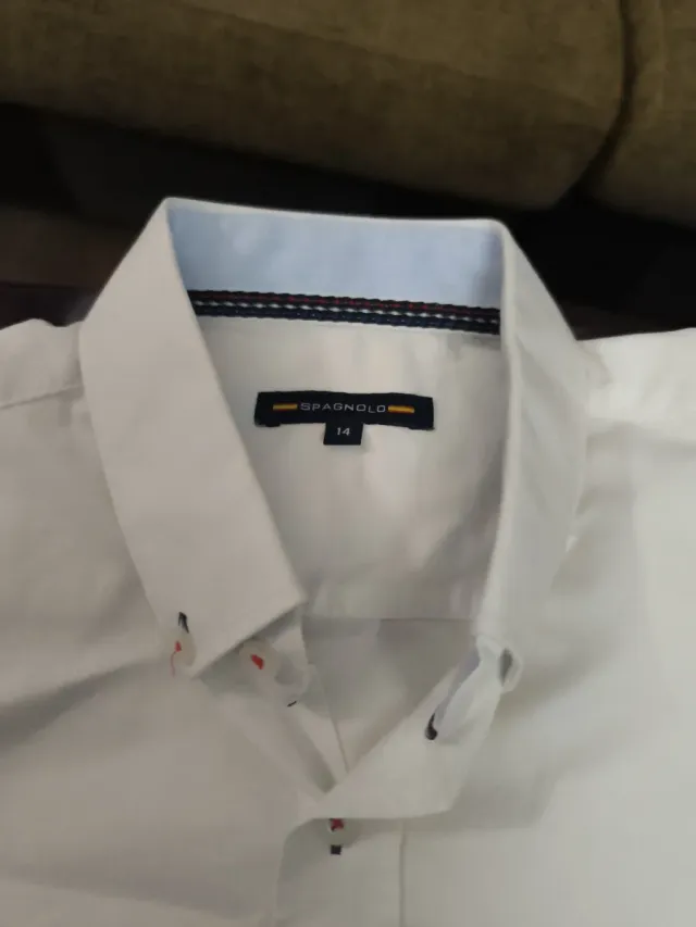 Conjunto Camisa Blanca y Pantalón Rojo SPAGNOLO