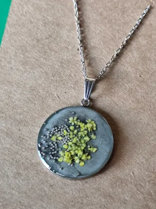 Lote 10 collares Flores Naturales Encapsuladas