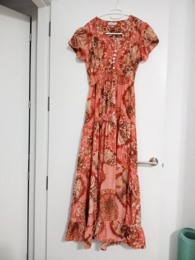 Vestido largo estilo bohemio