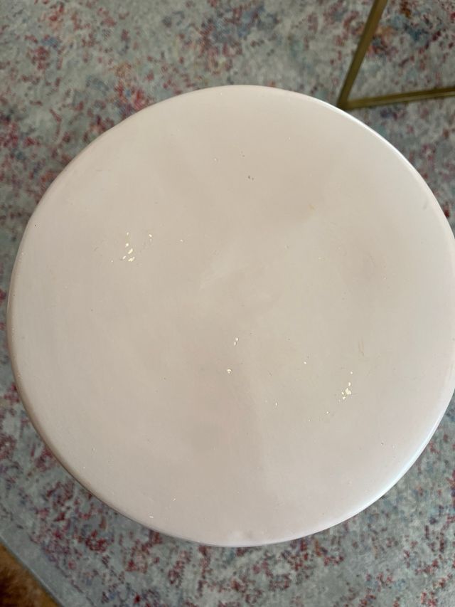 Taburete Escultura Cabeza Beige/Rosa