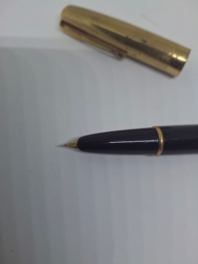 Pluma Waterman C/F (Cartridge/Fill) chapada en oro