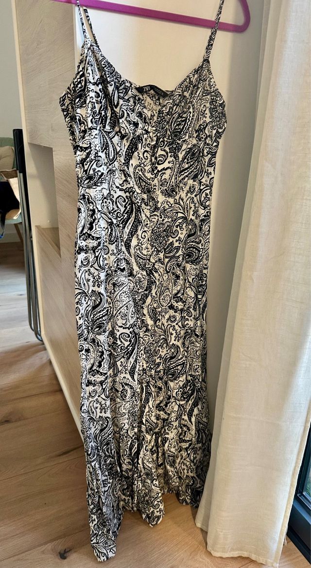 Vestido largo Zara estampado floral talla M
