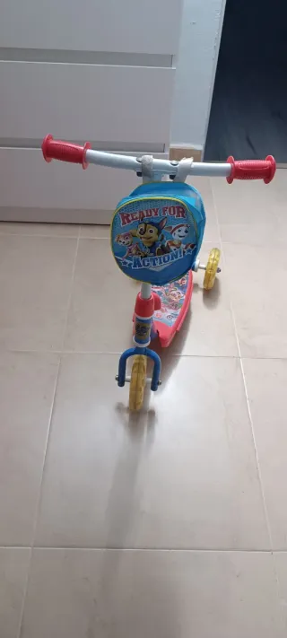 Patinete infantil 3 ruedas Patrulla Canina