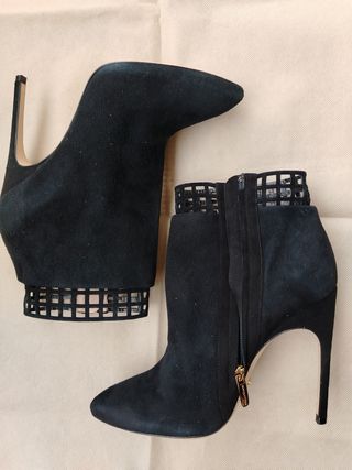 Stivaletti Sergio Rossi camoscio, TG.36