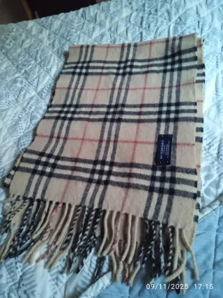 Bufanda Burberry Clásica Tartán Beige