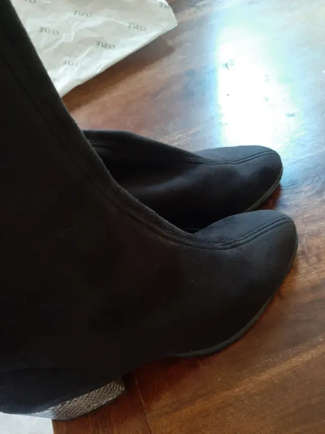 Botas elásticas Cuplé tacón serpiente