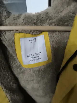 Giubbotto Zara Bambini Giallo Taglia 140