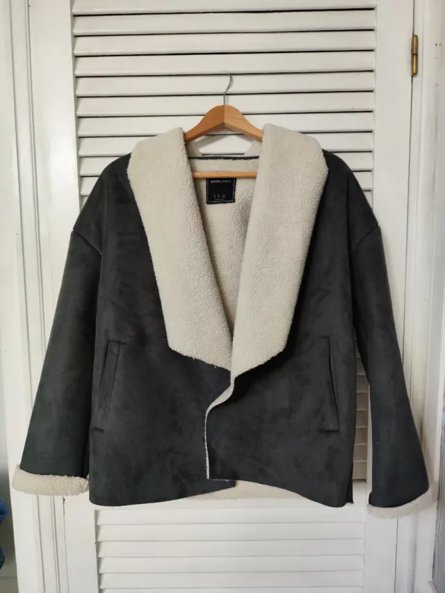 Chaqueta borrego oversize