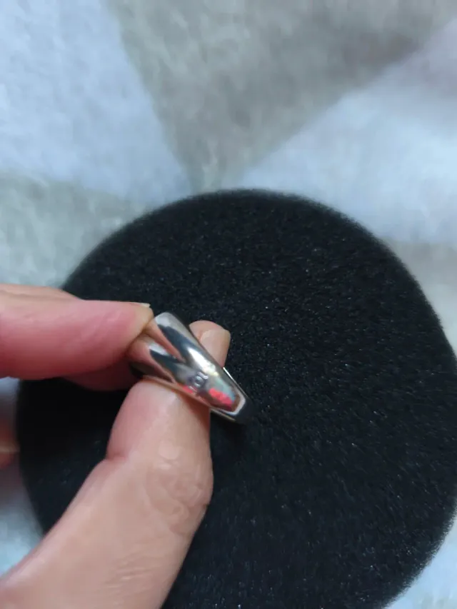 Anillo Oso Onix Plata mediano