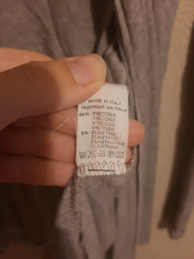 Chaqueta asimétrica gris talla única