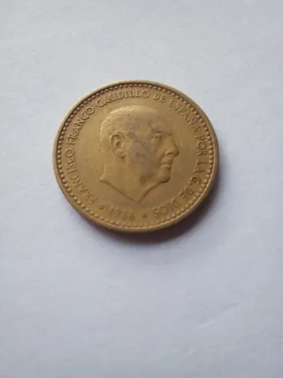 Moneda 1 Peseta 1966 Estrella 70