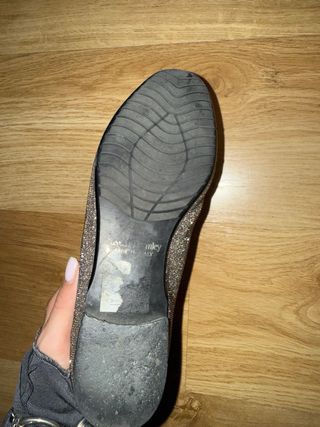 Bailarinas Russell & Bromley Plata y Negro