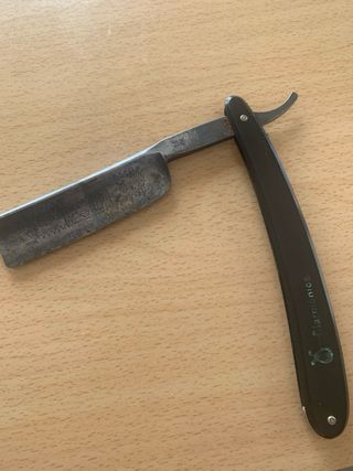 Sillón Barbería,navajas antiguas, maquina coser