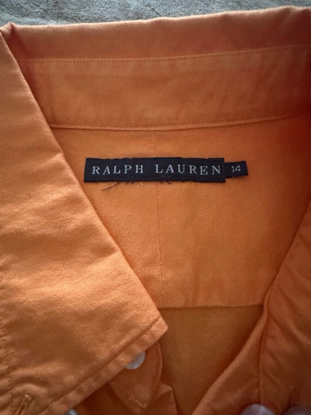 Camicia Polo Ralph Lauren Arancio Uomo