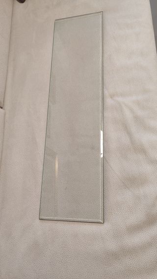 Mensole in vetro con angoli molati