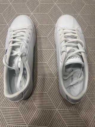 Zapatillas Lacoste Blancas Talla 37.