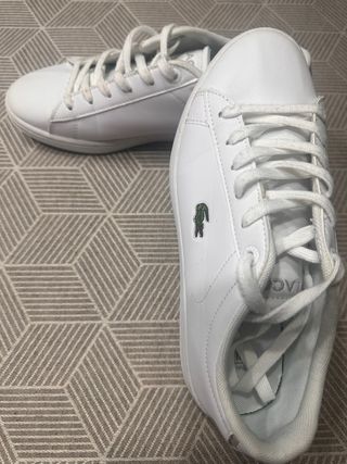 Zapatillas Lacoste Blancas Talla 37.