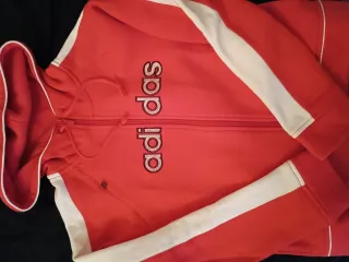 Chaqueta Adidas Roja y Blanca