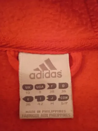 Chaqueta Adidas Roja y Blanca