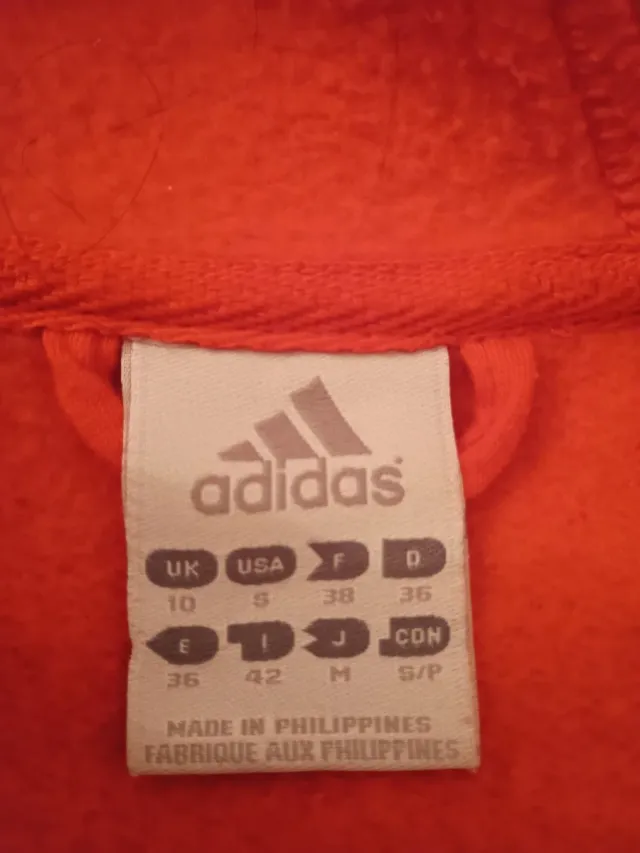 Chaqueta Adidas Roja y Blanca