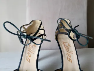 Zapatos de ante negro vintage Talla 40