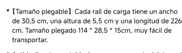 Rampa plegable para moto/autocaravana