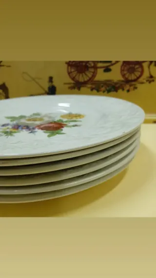 Set 6 piatti piani floreali RG Laveno