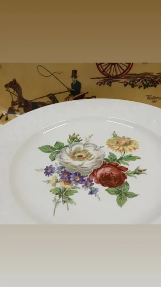 Set 6 piatti piani floreali RG Laveno